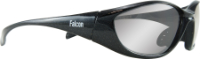 ON SITE SAFETY GLASSES FALCON BLACK WITH SILVER MIRROR ON CLEAR LENS